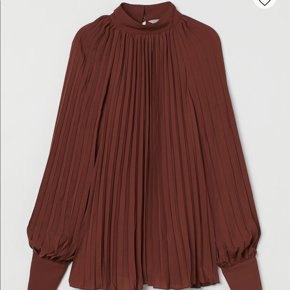 Pleated blouse